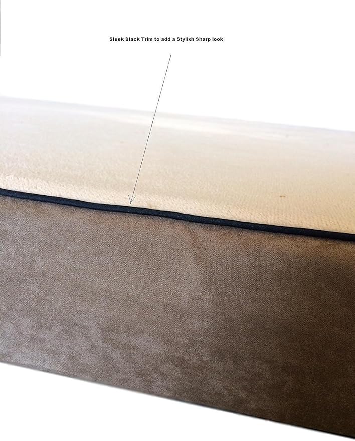 Replacement Beige Color Coral Fleece Microfiber Plush Suede (41''x27''x4'')