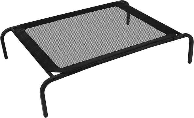 Elevated Raised Cooling Cots Bed for Large Dogs Black,43 inches