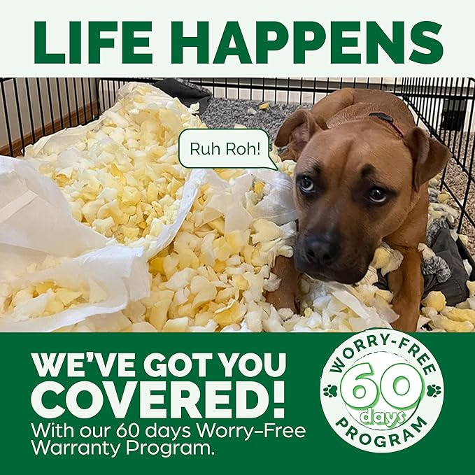 Furhaven 35" Round Orthopedic Dog Bed for Large/Medium Dogs w/ Removable Washable Cover 50 lbs 35-inch