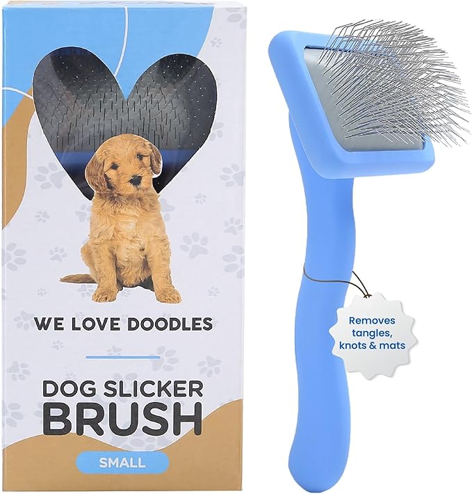 We Love Doodles Dog Slicker Brush for Grooming Pet Hair