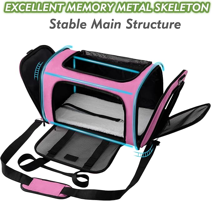 Soundy Large Cat Carrier Dog Carrier Pet Carrier Under 25 Lbs 2 Cats