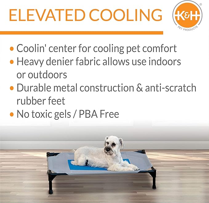 K&H Pet Products Coolin' Pet Cot 25 X 32 X 7 Inches