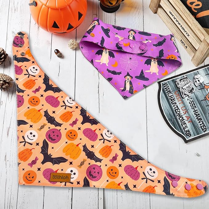 Halloween Dog Bandanas 2 Pack