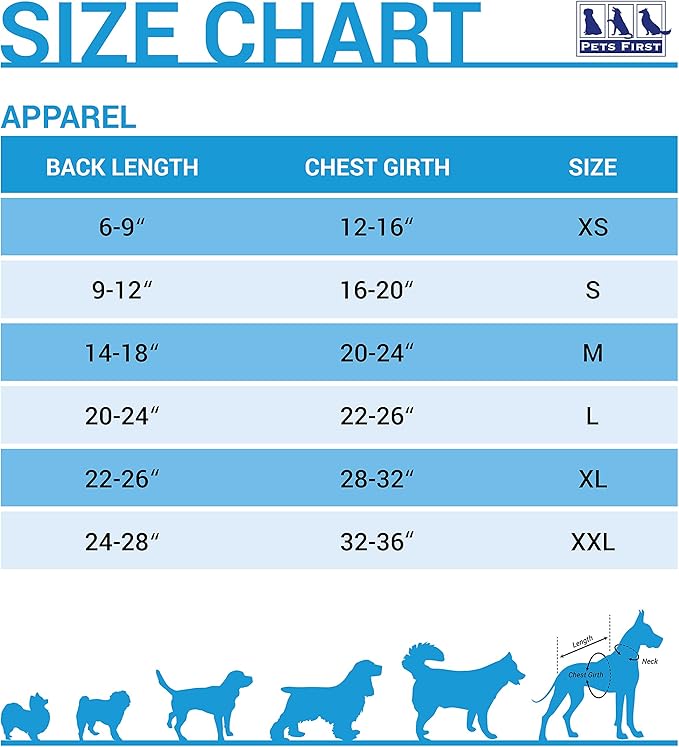 Pets First Hoodie for Dogs & Cats IND-4044-LG