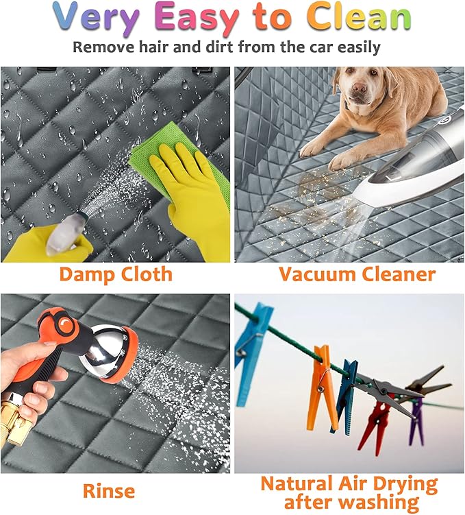 URPOWER Dog Seat Cover Car Seat Cover 100% Waterproof 600D Heavy