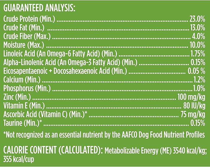 Premium Natural Dry Dog Food with Added Vitamins, Minerals & Taurine, Real Chicken & Veggies Recipe, 40 Pounds (Packaging May Vary)