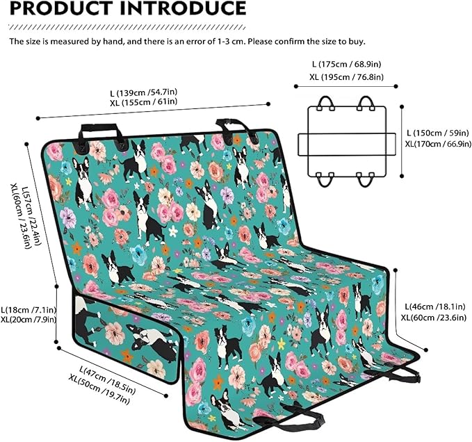 AFPANQZ French Bulldog Car Dog Cat Seat Cover