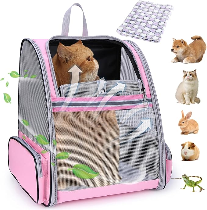 LOLLIMEOW Pet Carrier Backpack for Dogs and Cats