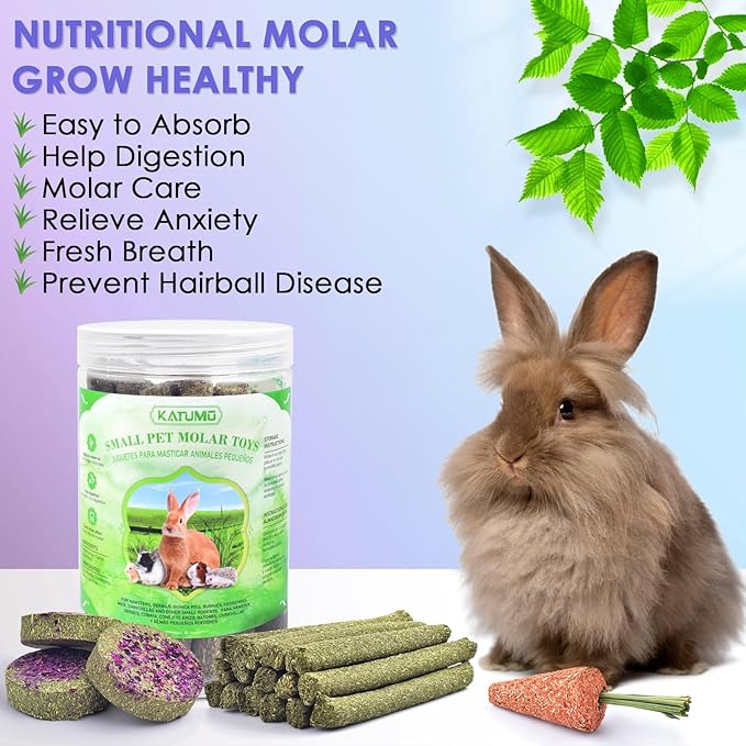 KATUMO 24PCS Rabbit Chew Treats