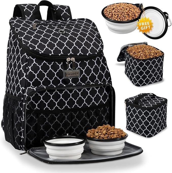 BAGLHER丨Dog Travel Bag 2 Silicone 2 Food