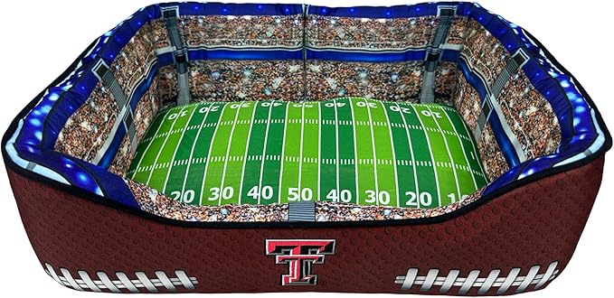 NCAA Texas Tech Red Raiders Stadium Dog Bed