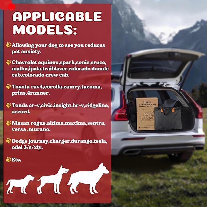 Back Seat Extender for Dogs