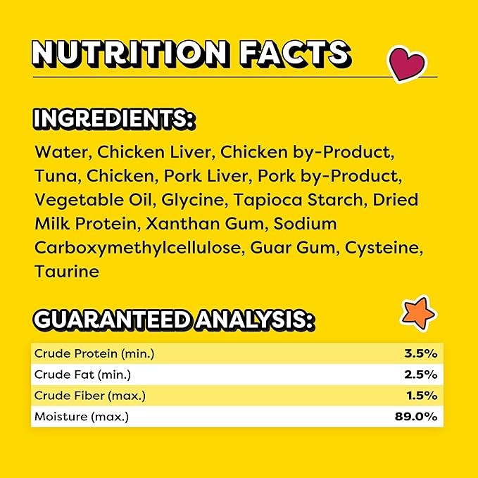 Temptations Creamy Puree Squeezable Lickable Wet Cat Treats with Tuna 0.42 oz. 4 Count 11) - 44 Count