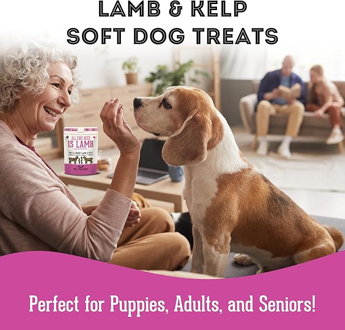 Soft & Chewy Kelp & Lamb Treats for Dogs & Cats (6.17 oz 1) -
