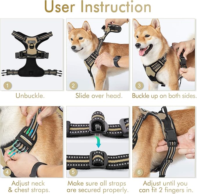 rabbitgoo Dog Harness 2 Leash