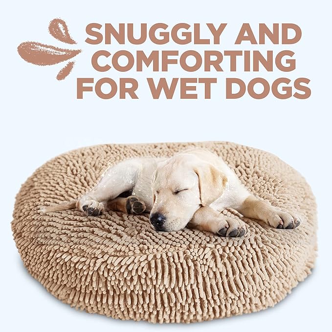 Soggy Doggy Doormat Super Snoozer Dog Bed 24" Round (24x24x6 Inches)