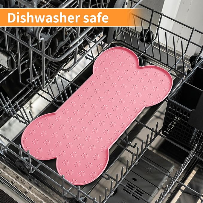 Dog Food Mat Anti-Slip Silicone Dog Bowl Mat