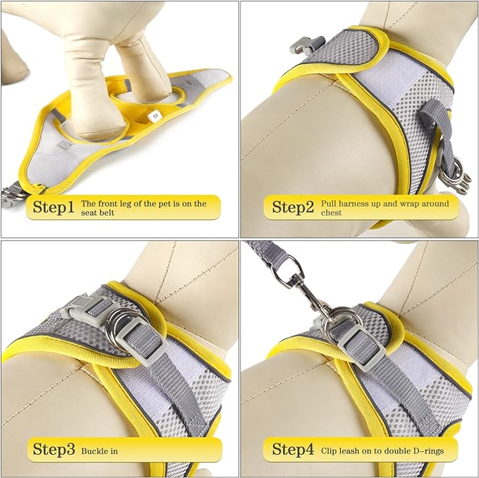 YIMEIS Dog Harness and Leash Set 1)