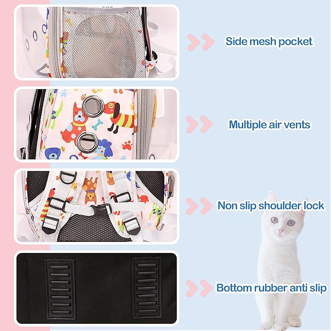 Cat Backpack Carrier Bubble Bag Space Capsule Pet Carrier Dog Hiking Backpack