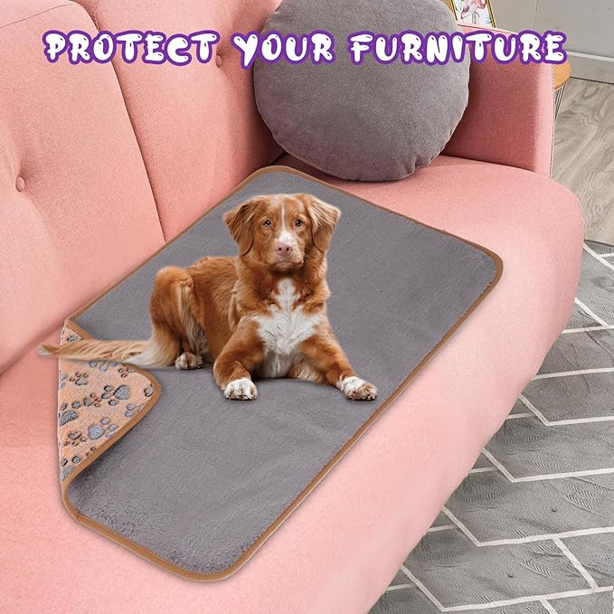 YUEPET Waterproof Dog Blankets 6 Pack 23"×16"