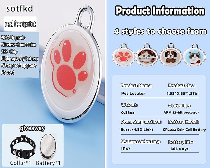 Cat Tracker-Airtag Cat Collar-Cat Tracker Collar-Pet Tracker