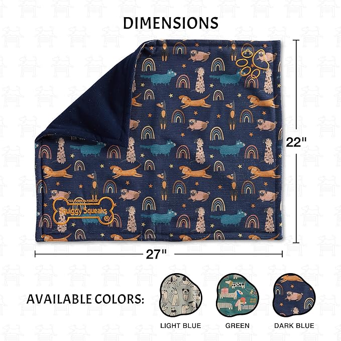 Toy & Blanket Combo. 22" x 27" -