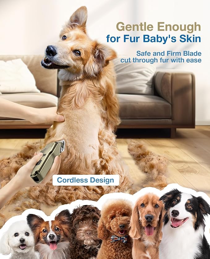 oneisall Dog Clippers for Grooming for Thick Heavy