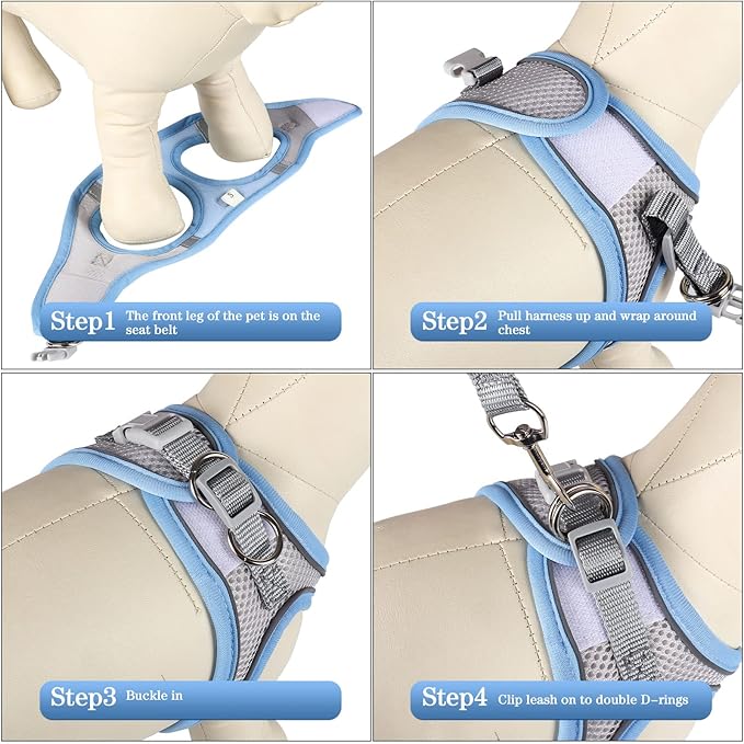 YIMEIS Dog Harness and Leash Set 1)