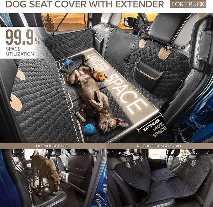 XL Truck Back Seat Extender for Dogs F150, Ram1500,