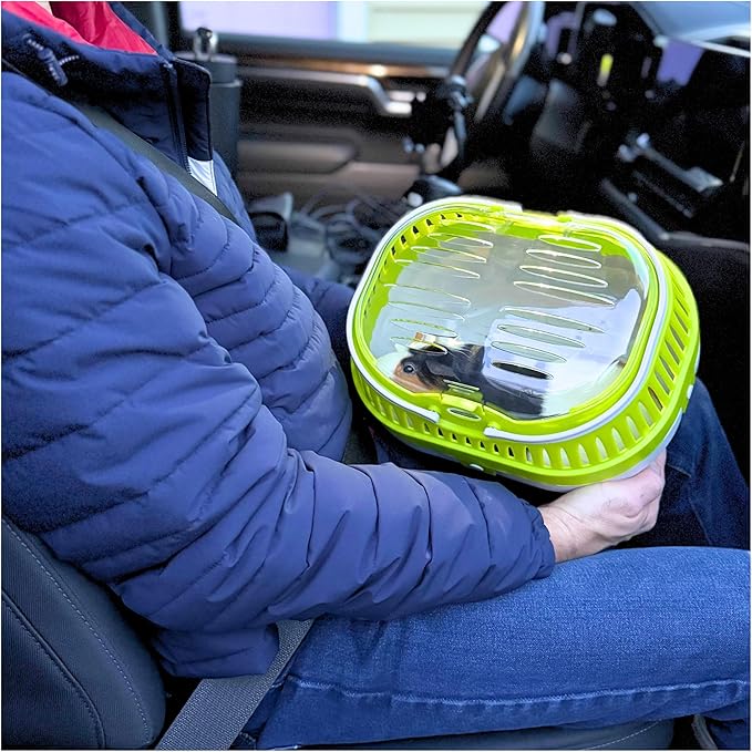 TRIXIE Pico Transport Crate, Small Pet Carrier, Portable Travel Carrier, for Small Pets, Hamsters, Guinea Pig, Lizards