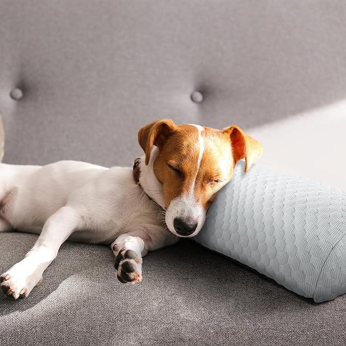 HOMBYS Cooling Dog Claming Pillow for Large and Medium Dogs Toy(25"x8", Light