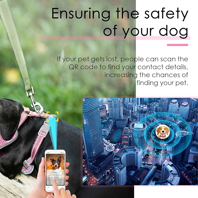 ThinkPet Reflective Breathable Soft Air Mesh with QR Code Dog Tag Puppy Choke Free Over Head Vest Harness for Puppy Small Medium Dogs and Cats Large Pink