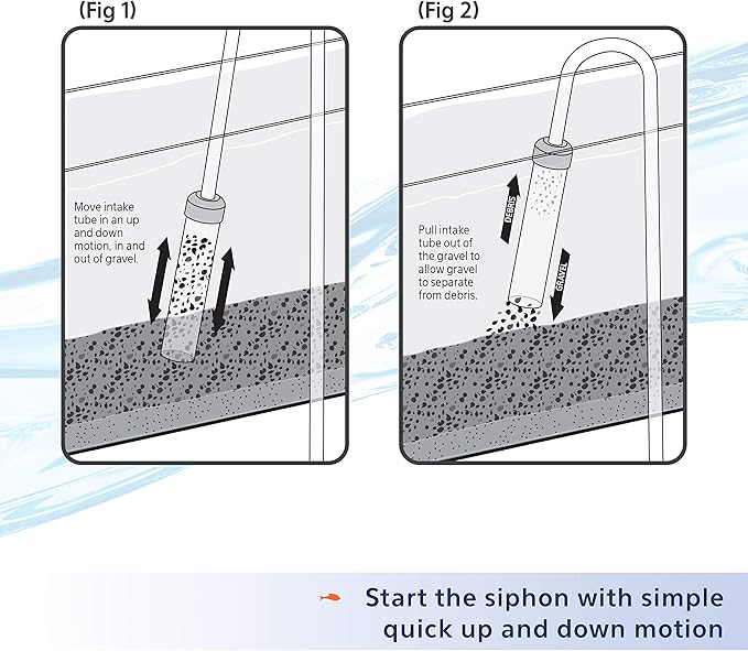 Aqueon Siphon Vacuum Gravel Cleaner Medium 5 Inches