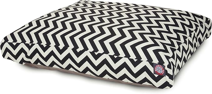 Black Chevron Large Rectangle Indoor Outdoor Pet Dog