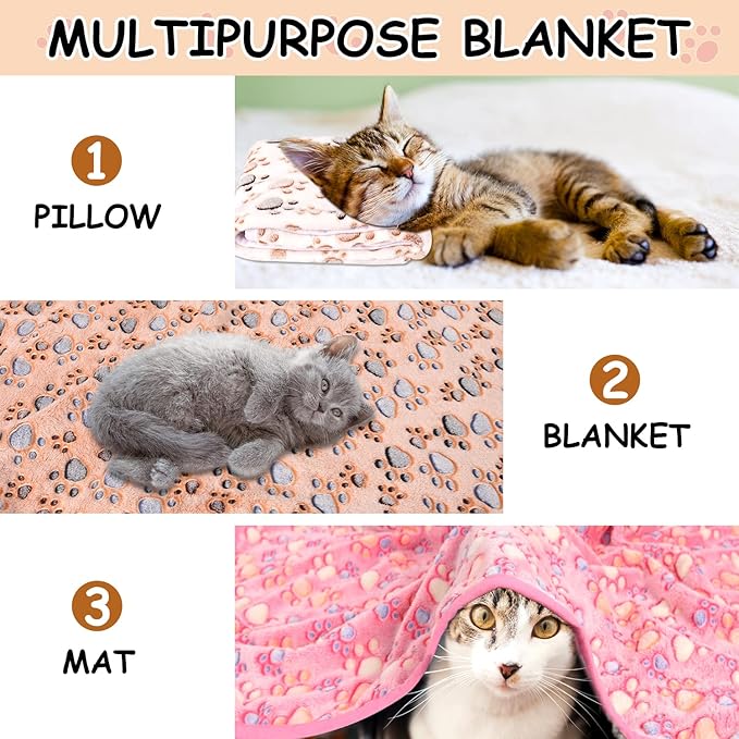 Rezutan Upgraded Dog Blankets for Large Dogs 3 Pack 42" x 32", Soft