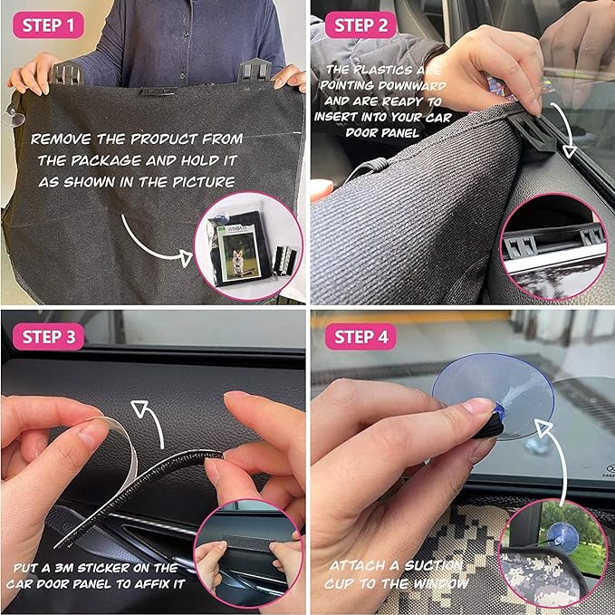 2PCS Dog Car Door Protector 29.5 x 20.47 Car