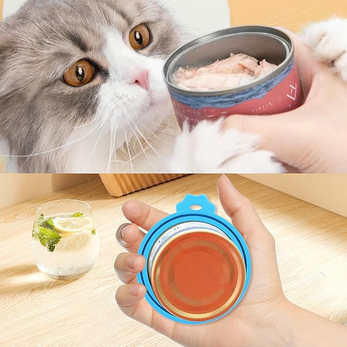 2 Pack Pet Food Cans Lids