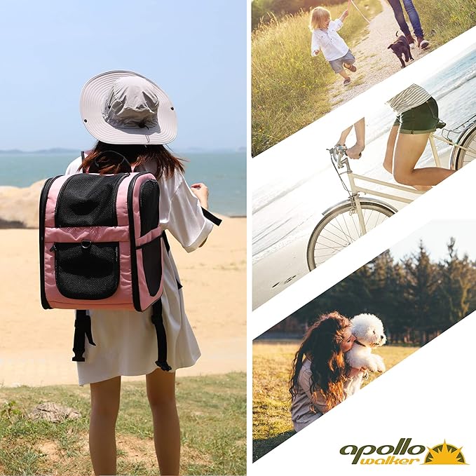 apollo walker Pet Carrier Backpack for Large/Small Cats and Dogs