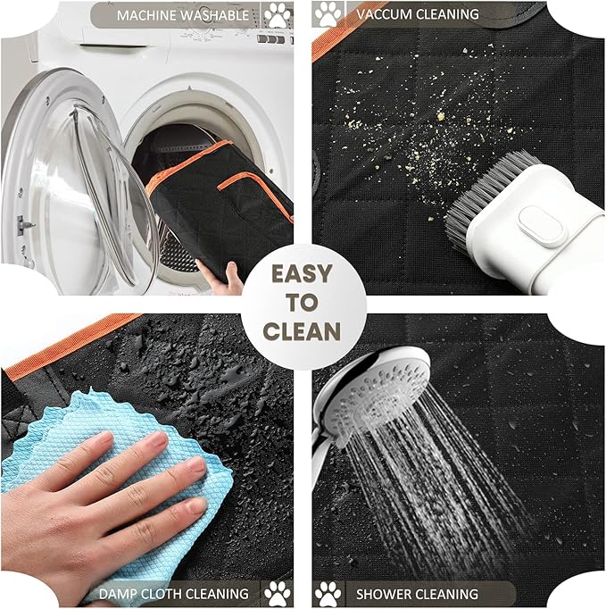 NESTROAD SUV Cargo Liner for Dogs Size,80"×88",Black