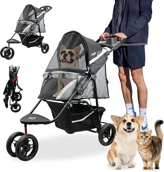 Petique Revolutionary Durable Pet Stroller 55LBS -