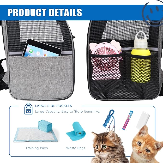 FluffyDream Cat Backpack 15.4 lbs, (PTCARIERBACKPK01GV1)