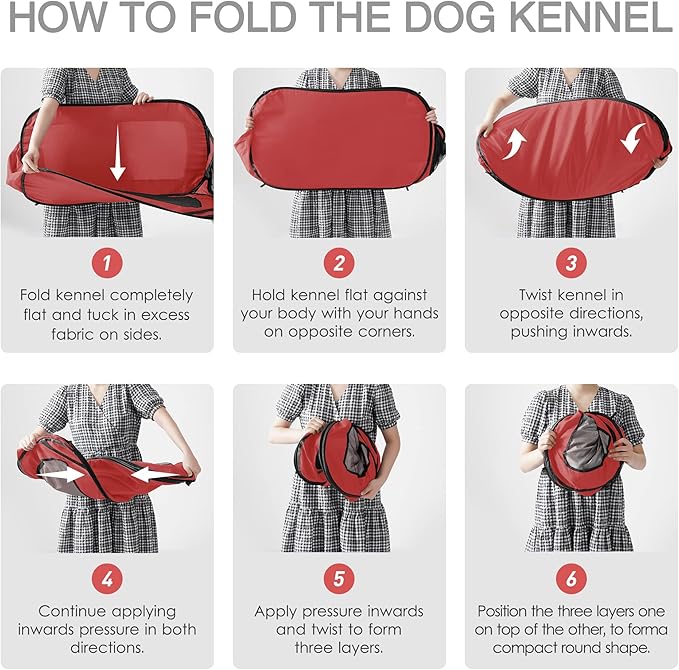 Love's cabin 36in Portable Large Dog Bed