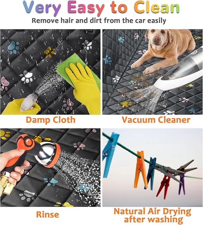 URPOWER Dog Seat Cover Car Seat Cover 100% Waterproof 600D Heavy