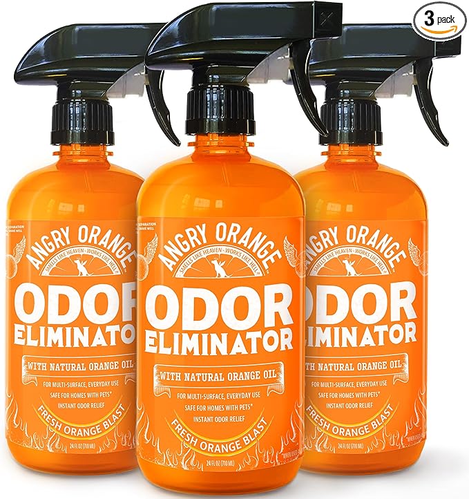 ANGRY ORANGE Pet Odor Eliminator for Dog Urine and Smells 24 oz 3 Pack