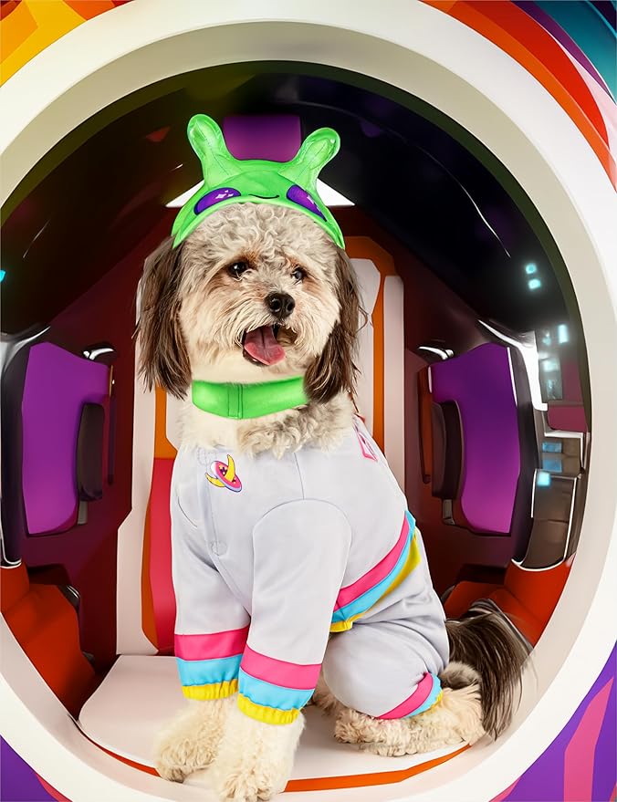 Rubies Alien Fun and Cute Pet Costume Jumpsuit and Hood for Themed Party and Halloween