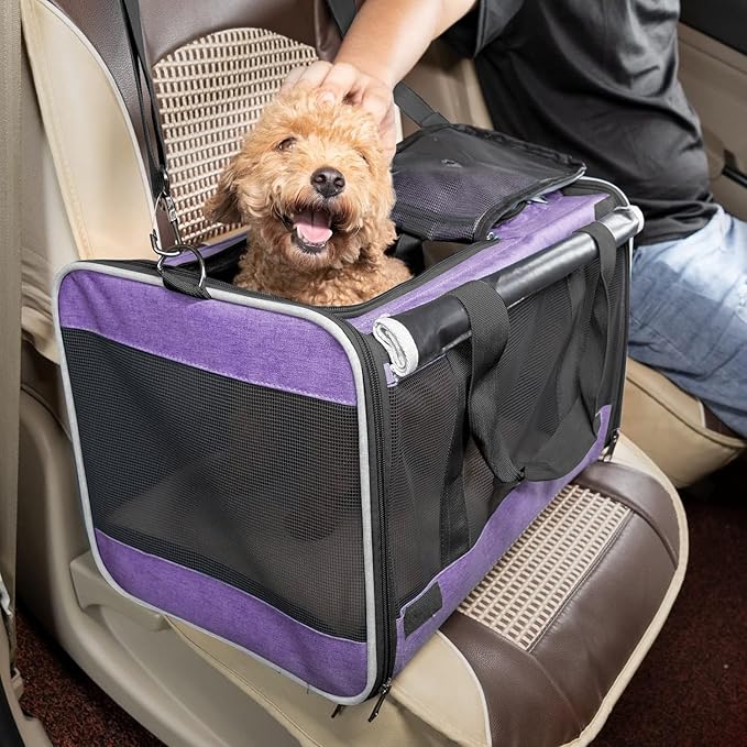 Carrying Bag for Yorkie Dog Travel Kennel Ventilated 12lb Large