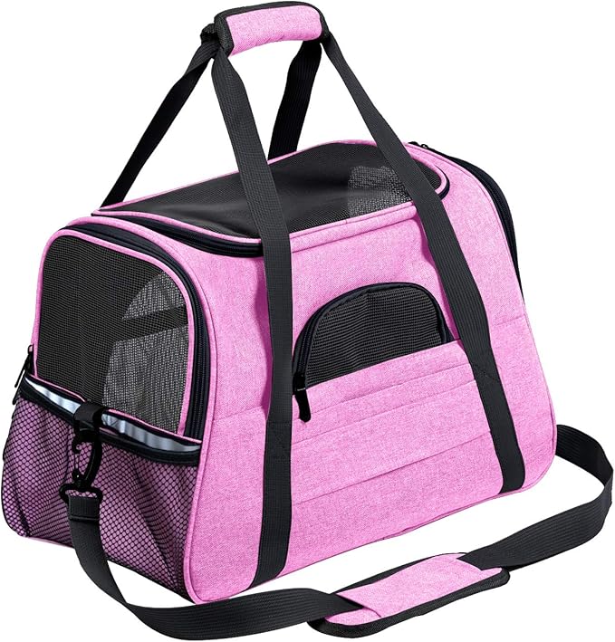 Prodigen Cat Carrier Dog Carrier for Medium Dogs Dog Travel Crate Soft Slided Collapsible Pet Travel Carrier (20.5" W 13.5" H 10" D)