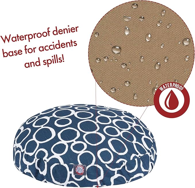 Majestic Pet Fusion Navy Large Round Pet Bed