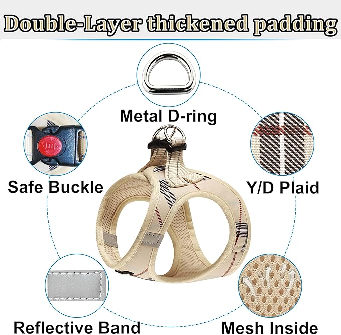 Dog Harness Step-in Breathable Puppy Cat Dog Vest