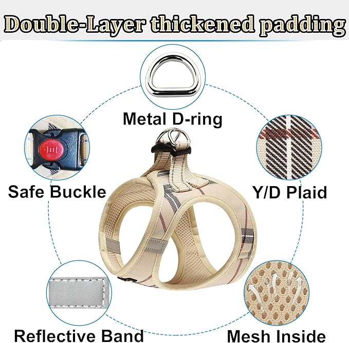 Dog Harness Step-in Breathable Puppy Cat Dog Vest